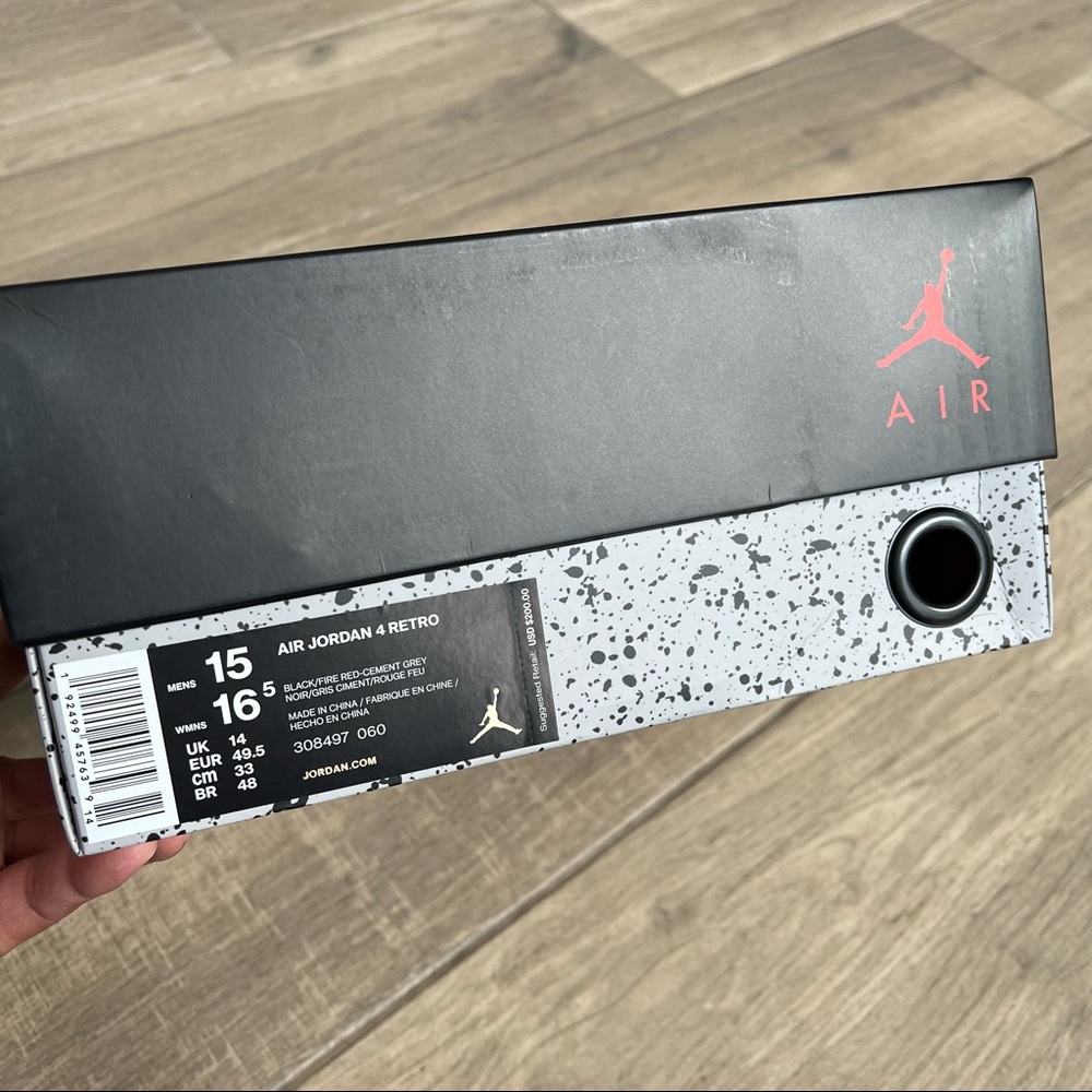 JORDAN 4 RETRO BRED (2019) - Picture 8 of 9